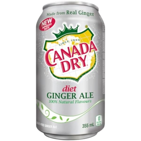 Canada Dry Soda Diet Ginger Ale, Can 12 Oz Cans