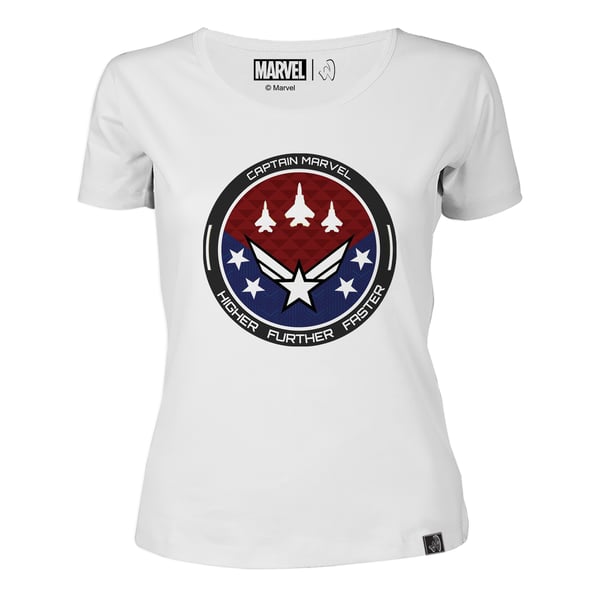 Captain marvel t clearance shirt higher further faster