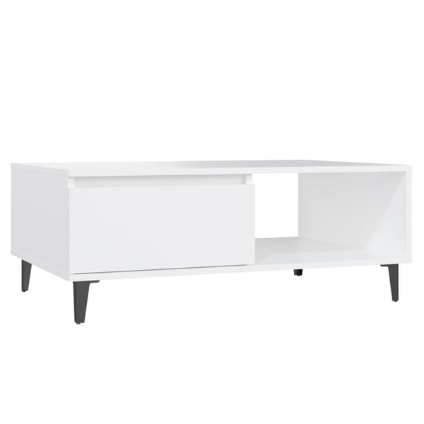 vidaXL Coffee Table White 90x60x35 cm Engineered Wood