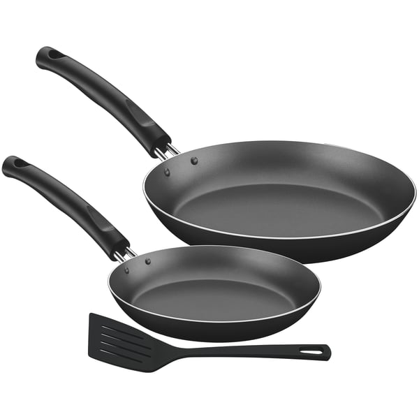 Tramontina Frying Pan With Spatula 3Pc Cookware Set
