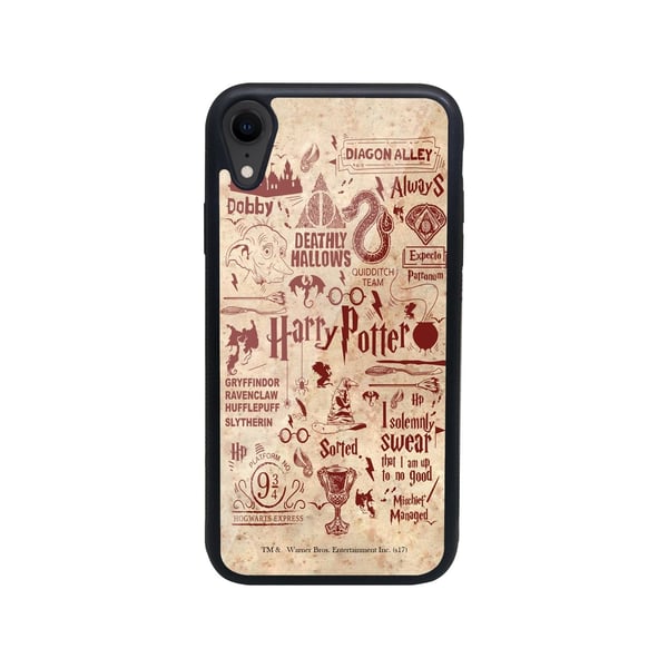 Macmerise Harry Potter Infographic Red - Glass Phone Case For Iphone Xr
