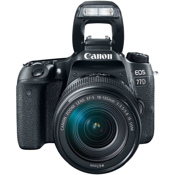 Canon EOS 77D DSLR Camera Black With EFS 18-135mm IS USM Lens Canon EOS 77D DSLR Camera Black With EFS 18-135mm IS USM Lens