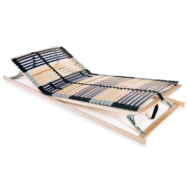vidaXL Slatted Bed Base with 42 Slats 7 Zones 90x200 cm vidaXL Slatted Bed Base with 42 Slats 7 Zones 90x200 cm