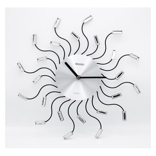 Orient Spider Clock Metal Glass Wall Clock Orient Spider Clock Metal Glass Wall Clock