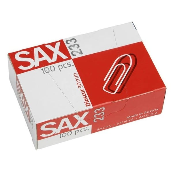 Sax 233 Paper Clips 30mm Sax 233 Paper Clips 30mm