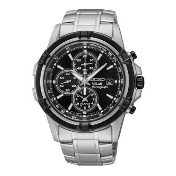 Seiko Solar Silver Metal Analog Watch For Men SSC147P1