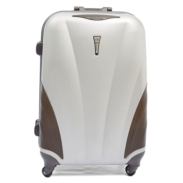 Eminent E8W225WHT ABS Spinner Trolley Luggage Bag Ivory White 25inch Eminent E8W225WHT ABS Spinner Trolley Luggage Bag Ivory White 25inch