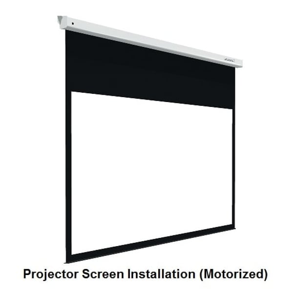 Projector Screen Installation (Motorized) Projector Screen Installation (Motorized)