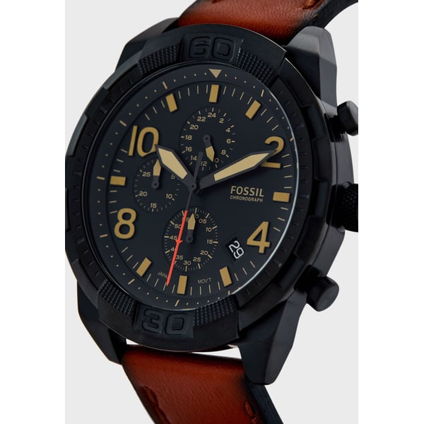 Buy Fossil Bronson Chronograph Luggage Leather FS5714 Online in UAE Sharaf DG