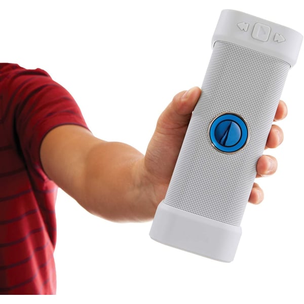 Brookstone Big Blue Unplugged Wireless Indoor-Outdoor Speaker-white