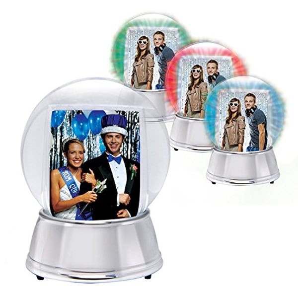 Buy Neil Enterprises Led Light Up Photo Snow Globe (Silver, Large