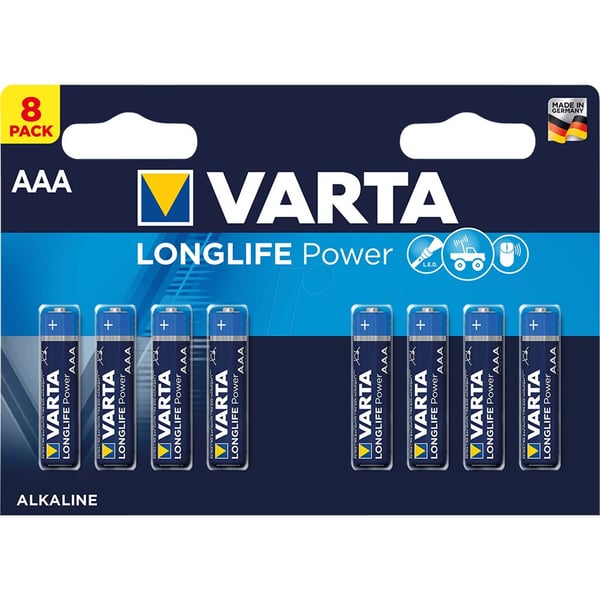 Varta Longlife AAA Battery 8pcs Set Blue Varta Longlife AAA Battery 8pcs Set Blue