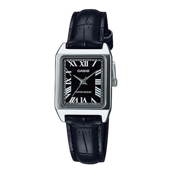 Casio LTP-V007L-1B Dress Black Leather Analog Watch Women Casio LTP-V007L-1B Dress Black Leather Analog Watch Women
