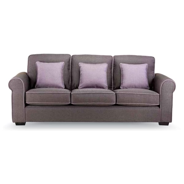 Royal Furniture CANON 3 Seater Sofa 224 x 90 x 90cm Purple
