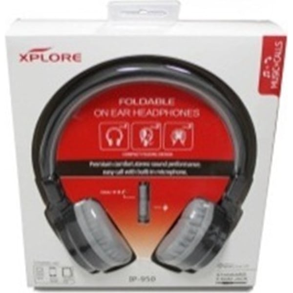أسعار وخصومات Travel Pac XIP950 Xplore On Ear Headphone Black W/ في