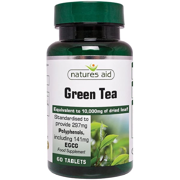 Natures Aid Green Tea 10000mg - 60 Tablets