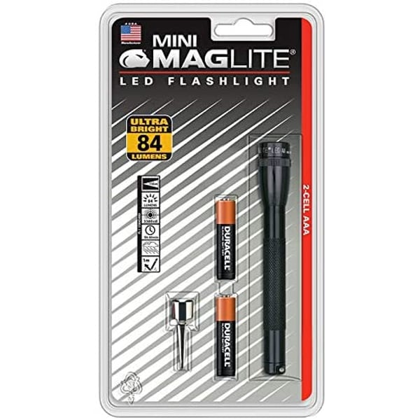MagLite SP32016Y Black Mini Led Lumens Torch