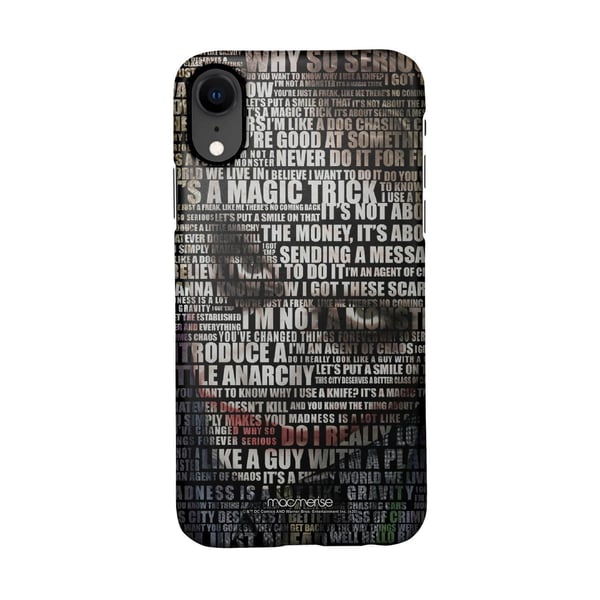 Macmerise Joker Quotes - Sleek Phone Case For Iphone Xr Macmerise Joker Quotes - Sleek Phone Case For Iphone Xr