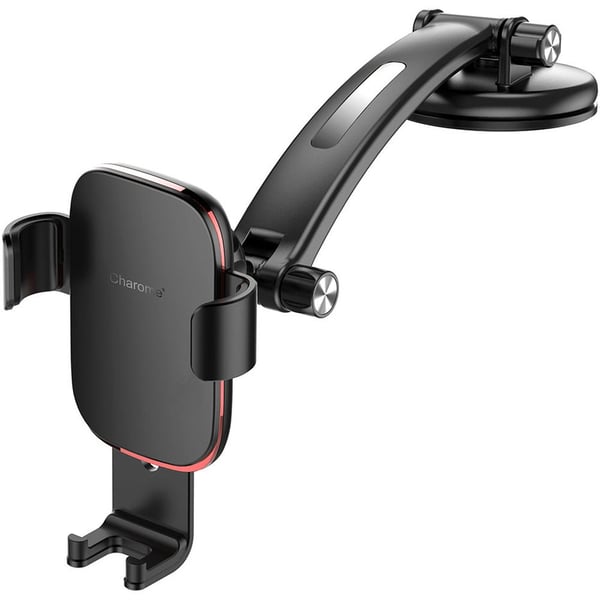 Charome Long Arm Gravity Car Mount Black Charome Long Arm Gravity Car Mount Black