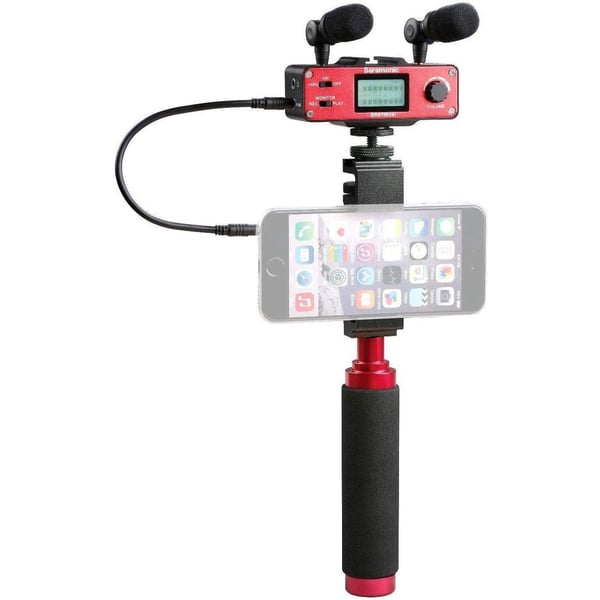 Saramonic Smartmixer Recording Stereo Microphone System With Handheld Grip For Apple Iphone 8 8 Plus 7 7 Plus 6 6s Android Smartphone Saramonic Smartmixer Recording Stereo Microphone System With Handheld Grip For Apple Iphone 8 8 Plus 7 7 Plus 6 6s Android Smartphone