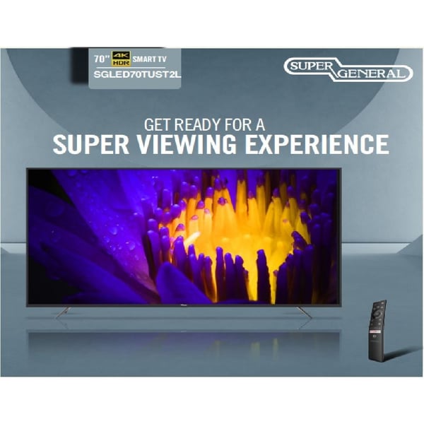 Super General SGLED70TUST2L 4K HDR Android Television 70inch Super General SGLED70TUST2L 4K HDR Android Television 70inch