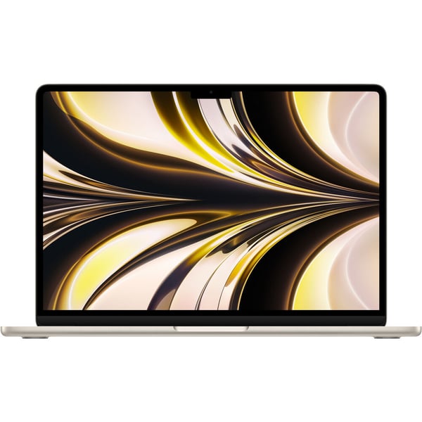 Apple MacBook Air 13.6-inch (2022) - M2 Chip 8-Core CPU 16GB 512GB 10-core GPU Starlight English & Arabic Keyboard- International Version (Customized)