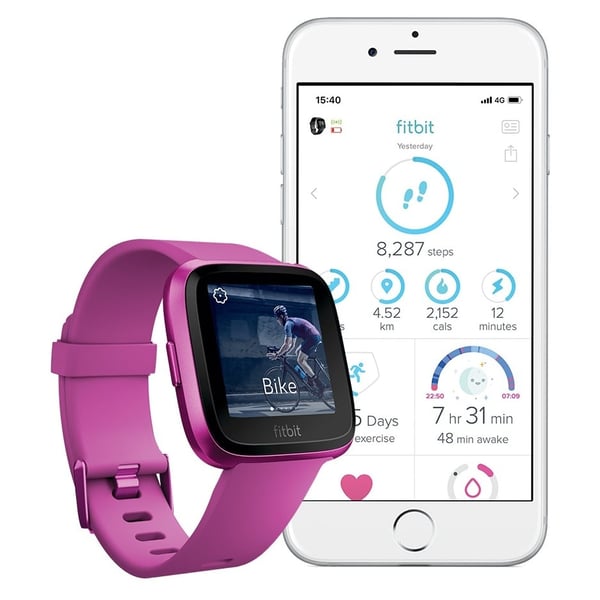 fitbit versa lite edition mulberry