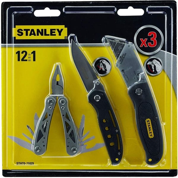 Stanley 3pcs Multi Tool Knife Set Stanley 3pcs Multi Tool Knife Set