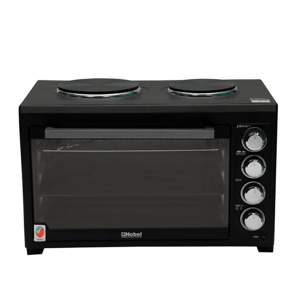 Nobel Electric Oven Black Convection Fan 2 Hot Plate Rotisserie Nobel Electric Oven Black Convection Fan 2 Hot Plate Rotisserie