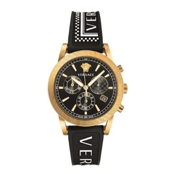 Versace Sport Tech Black Rubber Men Watch VELT00119