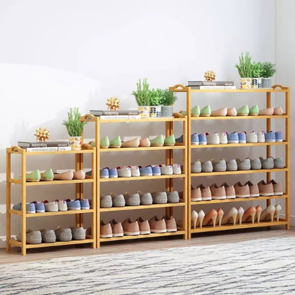 Buy LUNA HOME Simple Multilayer Shoes Organizers, Shoe Bamboo Storage