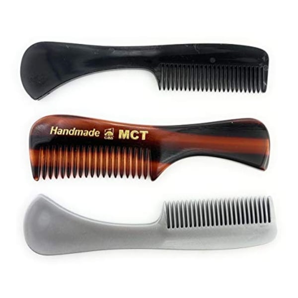 G.B.S GBS 3 Pack Men and Women Facial Comb Set - X-Small 3inch. Unbreakable Fine-Toothed Beard or Eyebrow Comb - Pocket Size on the go grooming – Black, Grey and Tortoise G.B.S GBS 3 Pack Men and Women Facial Comb Set - X-Small 3inch. Unbreakable Fine-Toothed Beard or Eyebrow Comb - Pocket Size on the go grooming – Black, Grey and Tortoise