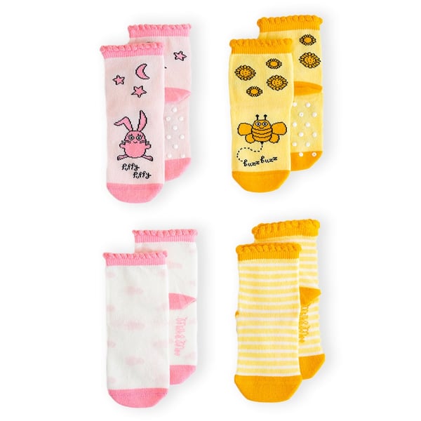 Buy Milk & Moo Buzzy Bee and Canchin Rabbit 4 In 1 Baby Socks 1224