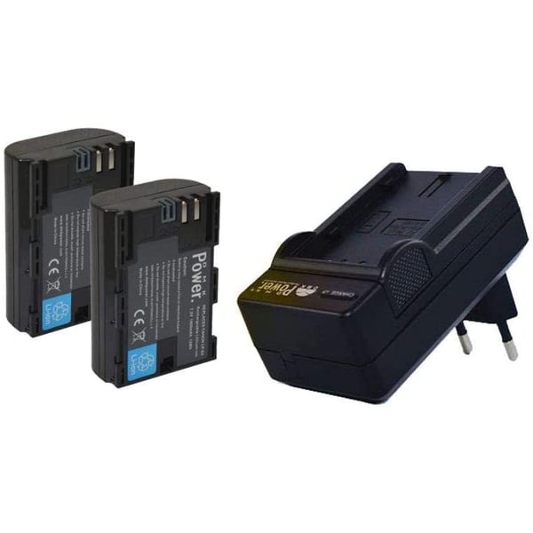 Dmk Power Lp-e6 (2300mah) 2pack Battery & Lp-e6 Charger 1pack For Canon Eos 6d 60d 70d 5d Mark Iii Dslr Camera