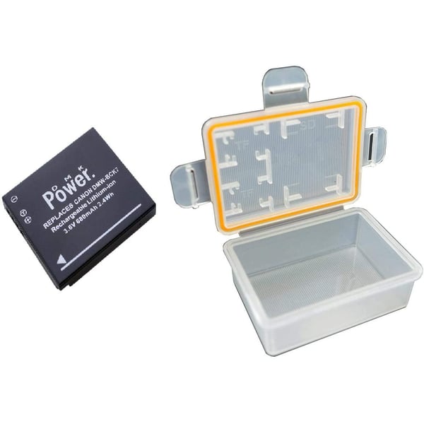 Dmk Dmw-bck7 1 X Battery And 1 X Battery Case For Panasonic Fh2 Fh5 Fp5 Fp7 Fh25 Fh2 Camera Etc