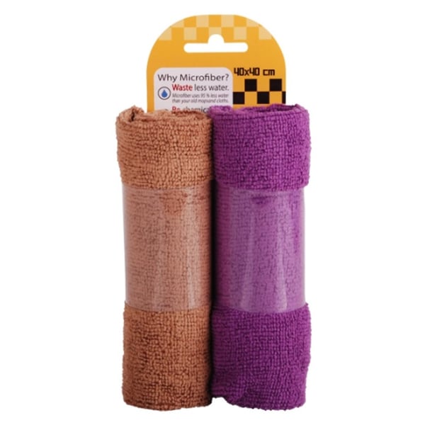 Mintra Microfiber Towel Terry Pack Of 2 Purple/Brown Mintra Microfiber Towel Terry Pack Of 2 Purple/Brown