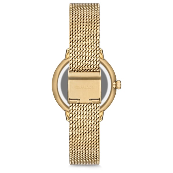Omax Dome Series Gold Mesh Analog Watch For Women DC004G11I Omax Dome Series Gold Mesh Analog Watch For Women DC004G11I