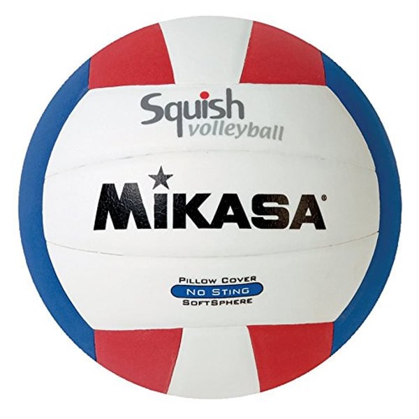 Mikasa Squish No-Sting Pillow Cover Volleyball (Red/White/Blue) Mikasa Squish No-Sting Pillow Cover Volleyball (Red/White/Blue)