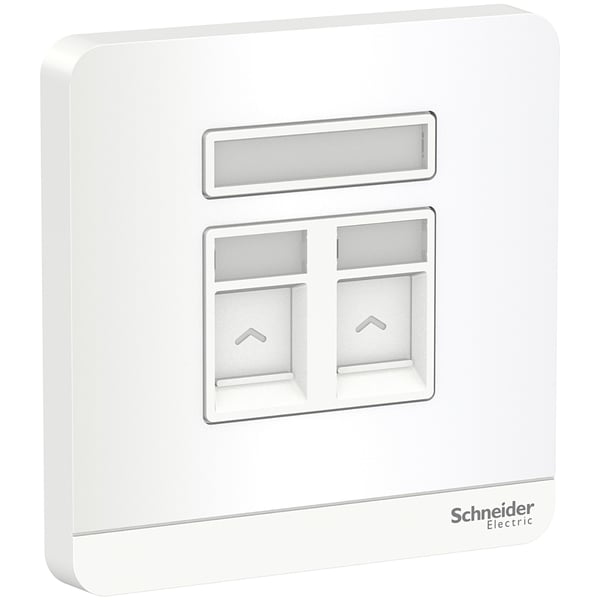 Schneider Electric AvatarOn, 2 data sockets, RJ45, cat6e, shuttered, White (Model Number-E8332RJS6_WE) Schneider Electric AvatarOn, 2 data sockets, RJ45, cat6e, shuttered, White (Model Number-E8332RJS6_WE)