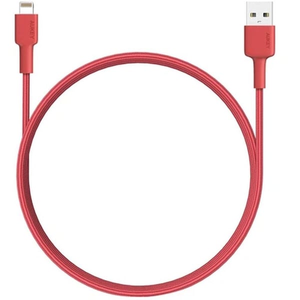 Aukey Sync & Charging Cable 1.2m Red Aukey Sync & Charging Cable 1.2m Red