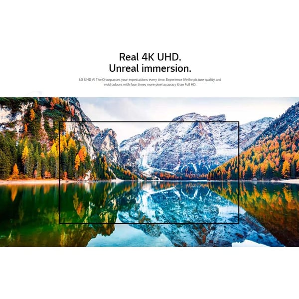 LG UHD TV Smart Television 55 Inch UP81 Series Cinema Screen Design 4K Active HDR webOS Smart with ThinQ AI