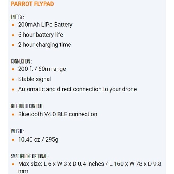 Parrot PF727003AA SWING Mini Drone Black Parrot PF727003AA SWING Mini Drone Black