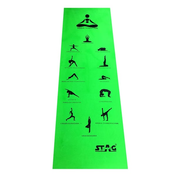 Buy Yoga Mat Green Asana Online in UAE Sharaf DG