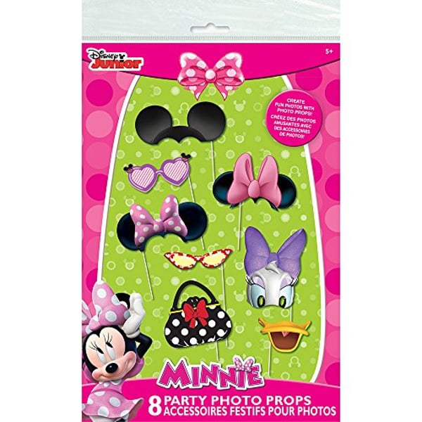 Unique Minnie Mouse Photo Booth Props, 8Pc