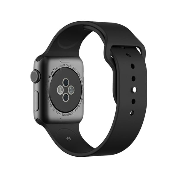 HuHa Silicone Replacement Band For Apple Watch Series 1/2/3 42mm Black HuHa Silicone Replacement Band For Apple Watch Series 1/2/3 42mm Black