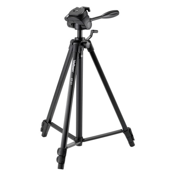 Velbon EF-51 Aluminum 3-Section Tripod with 3-Way Head
