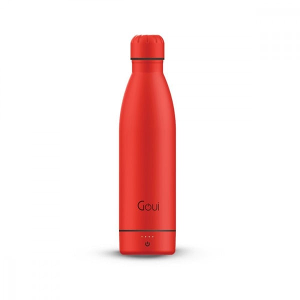 Goui Stainless Steel Bottle With Power Bank 6000mAh Red