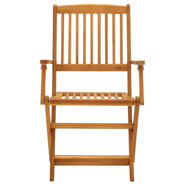 vidaXL Folding Garden Chairs 4 pcs Solid Eucalyptus Wood vidaXL Folding Garden Chairs 4 pcs Solid Eucalyptus Wood