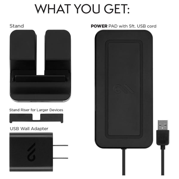 Buy Case Mate Wireless Power Pad With Stand Black Online in UAE