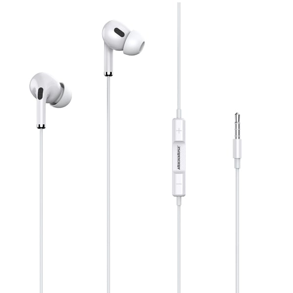 Rockrose RRWE16 Wired In Ear Earphones White